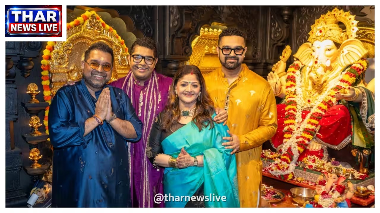 शंकर महादेवन के घर गूंजे भक्ति के सुर, सचिन तेंदुलकर और हरिहरन ने बप्पा को किया नमन