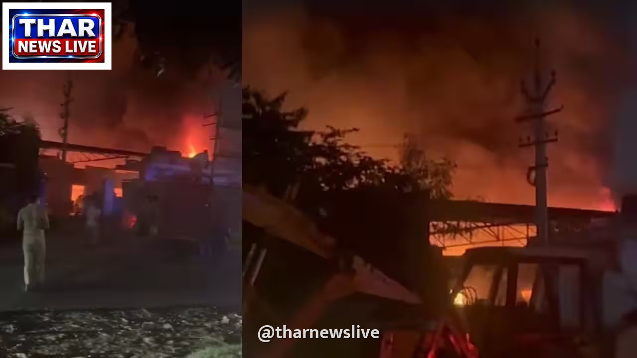 जयपुर के मर्सिडीज वर्कशॉप में भीषण आग: 8 लग्जरी कारें जलकर खाक, मची अफरा-तफरी